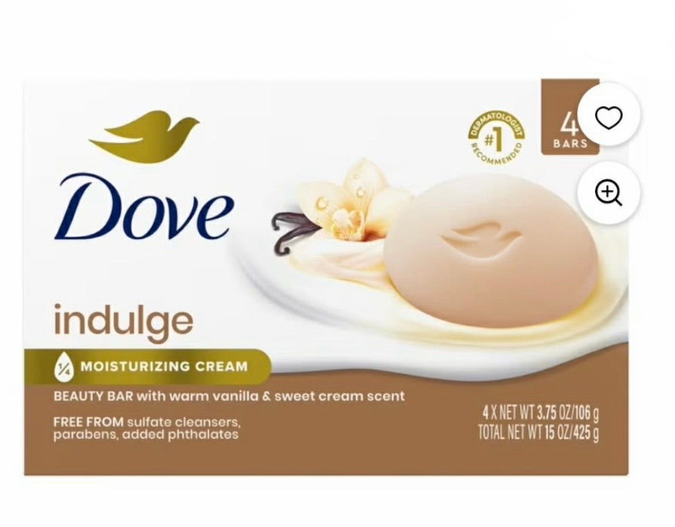 Dove Indulge Beauty Bar Set of 4