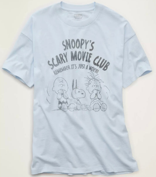 Oversized Peanuts Snoopy Halloween Graphic T-Shirt by American Eagle