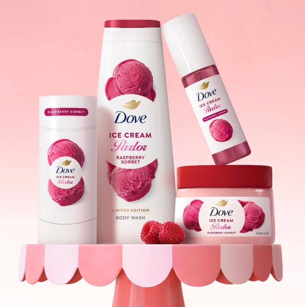 Raspberry Sorbet Ice Cream Parlour by Dove