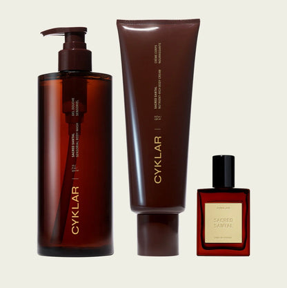 Cyklar Trio Body Set Shipping only - 1 bodywash, 1 body cream and 1 perfume oil