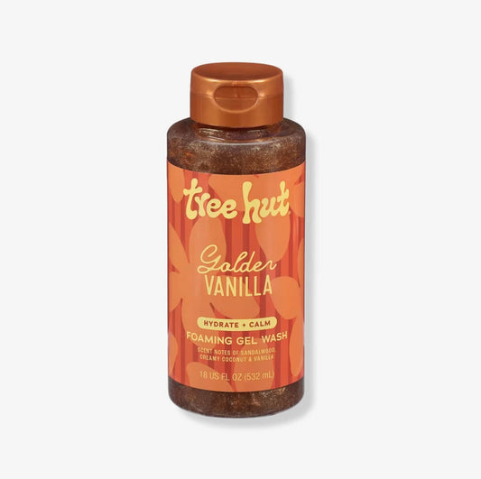 Tree Hut Golden Vanilla Body Wash 18oz