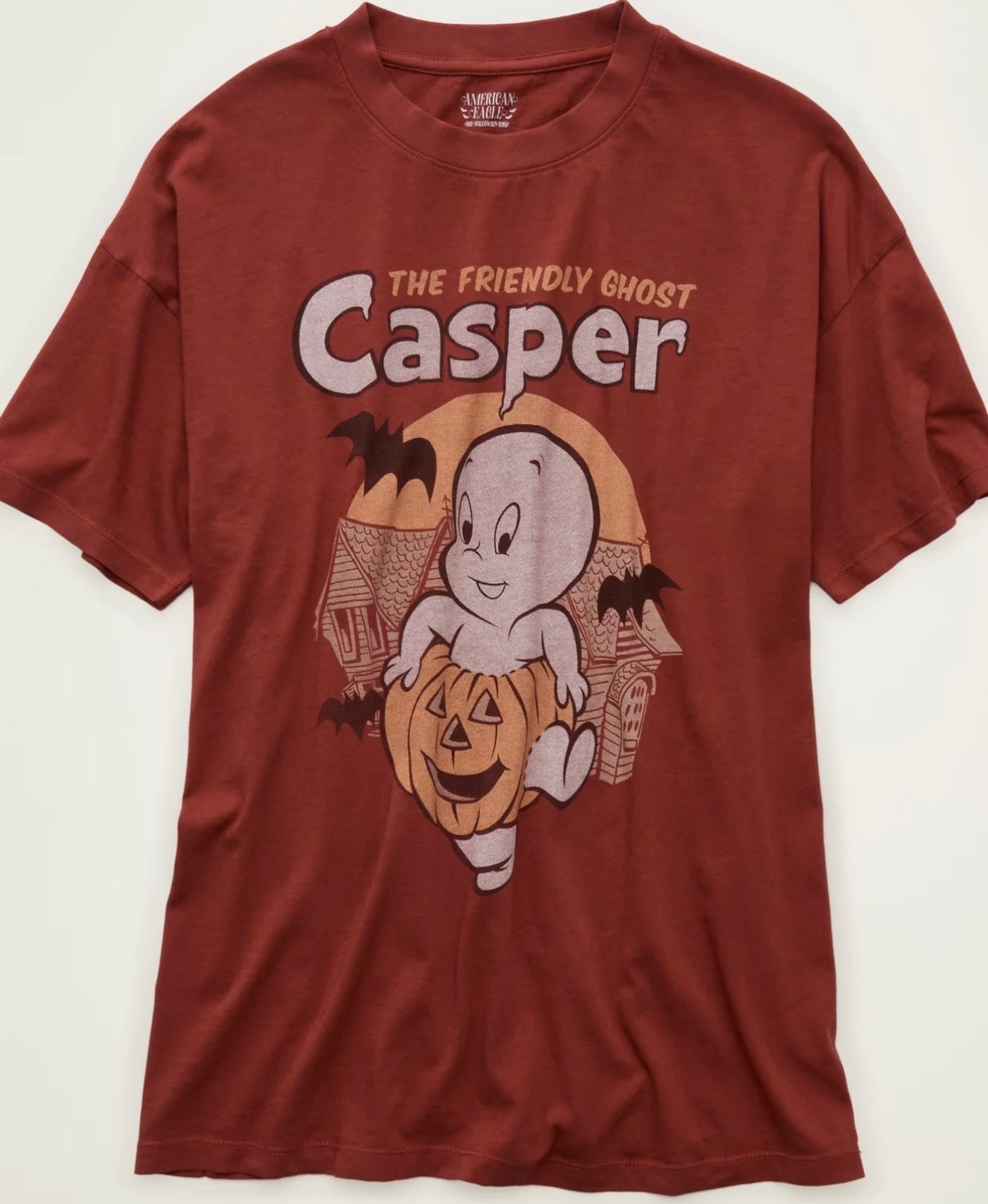 Oversized Casper Halloween Graphic T-Shirt by American Eagle