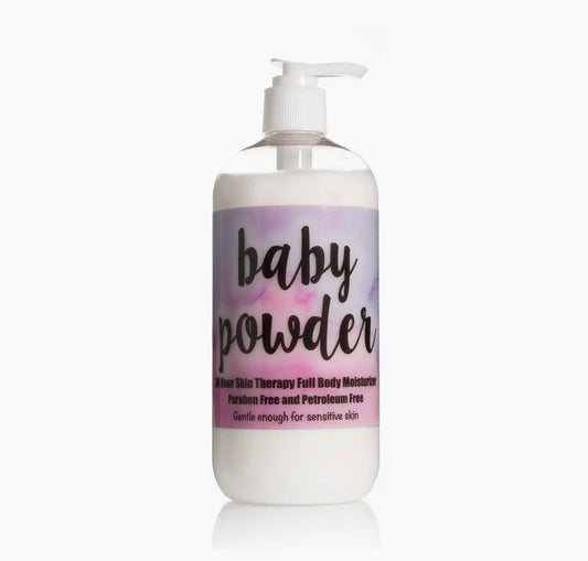 Baby Powder Body Lotion by The Lotion Company 16oz In Stock Now