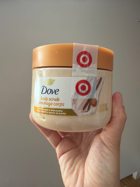 Dove Vanilla Sugar Scrub In Stock Now