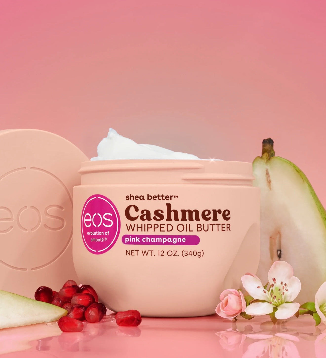 eos Shea Better Cashmere Whipped Oil Body Butter - Pink Champagne