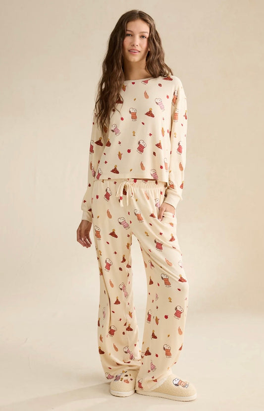 Snoopy Boo Autumn American Eagle Pyjama Set Long