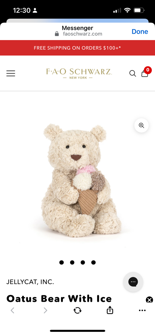Oatus with Ice Cream Jellycat