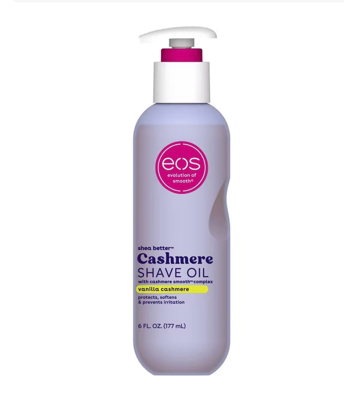EOS Shave oil Vanilla Cashmere In Stock Now *Snapped Lids*