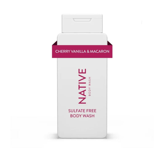 Cherry Vanilla & Macaron Body Wash by Native In Stock Now