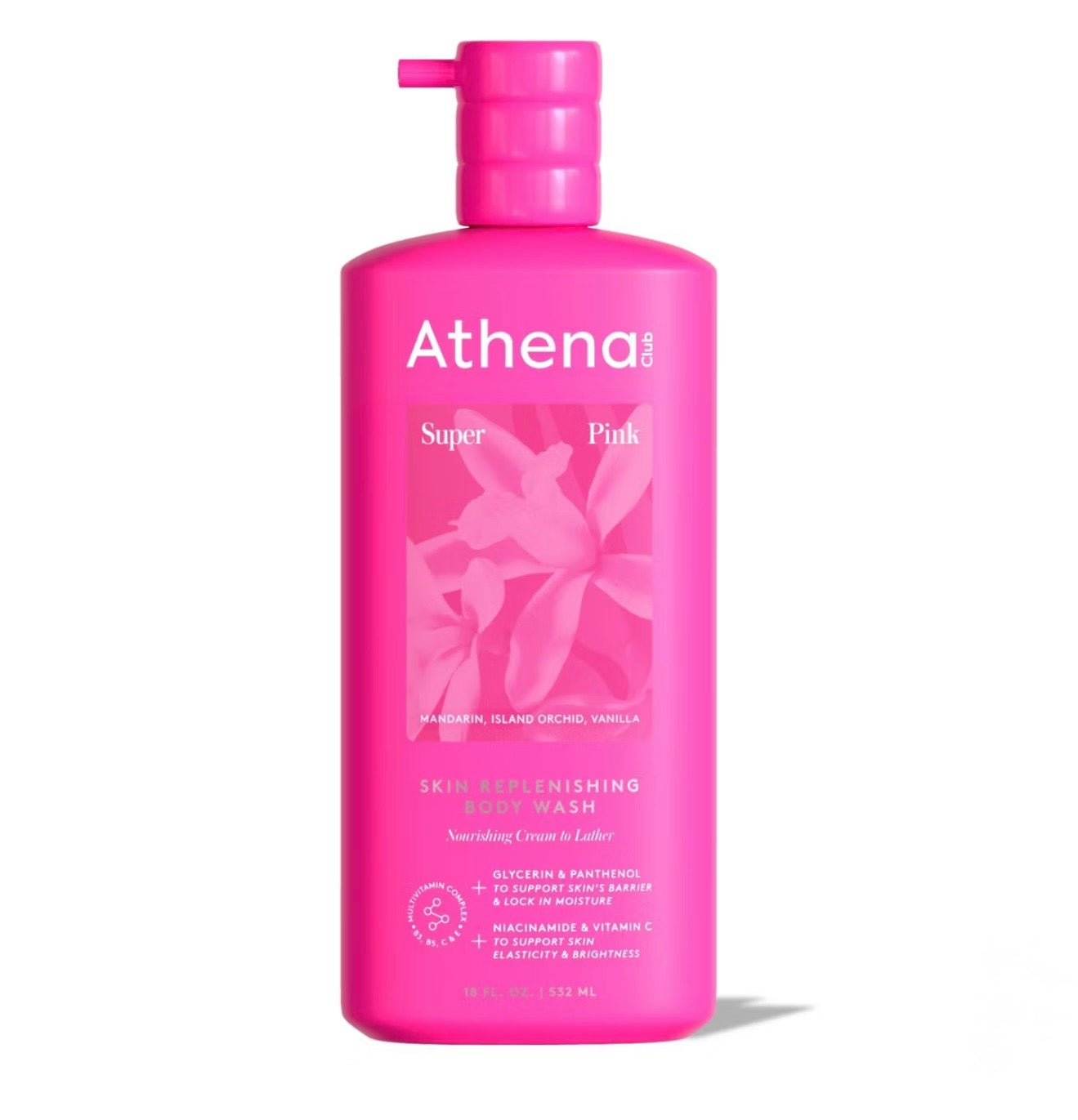 Athena Body Wash Super Pink 18fl oz