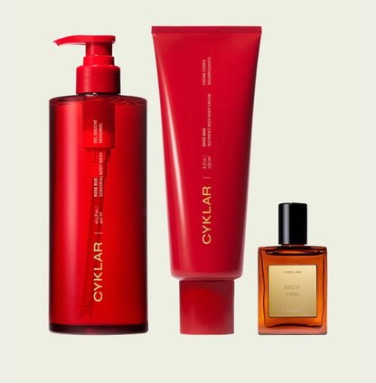 Cyklar Trio Body Set Shipping only - 1 bodywash, 1 body cream and 1 perfume oil