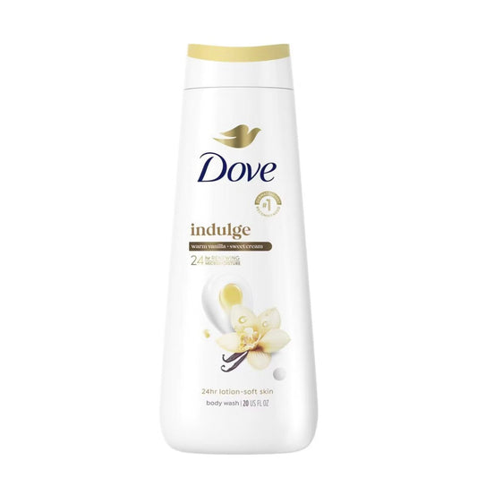 Warm Vanilla and Sweet Cream Dove Body Wash In Stock Now