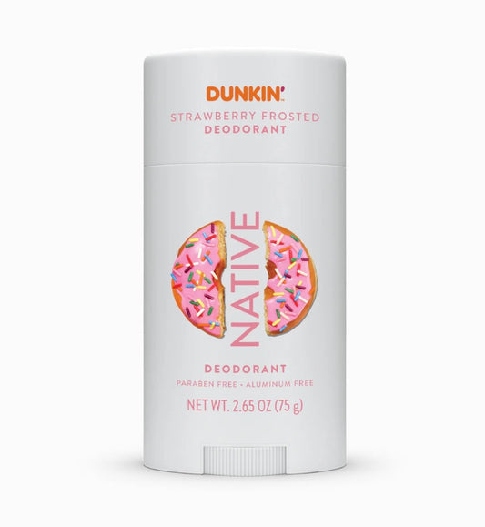 Dunkin Strawberry Frosted Deodorant by Native In Stock Now