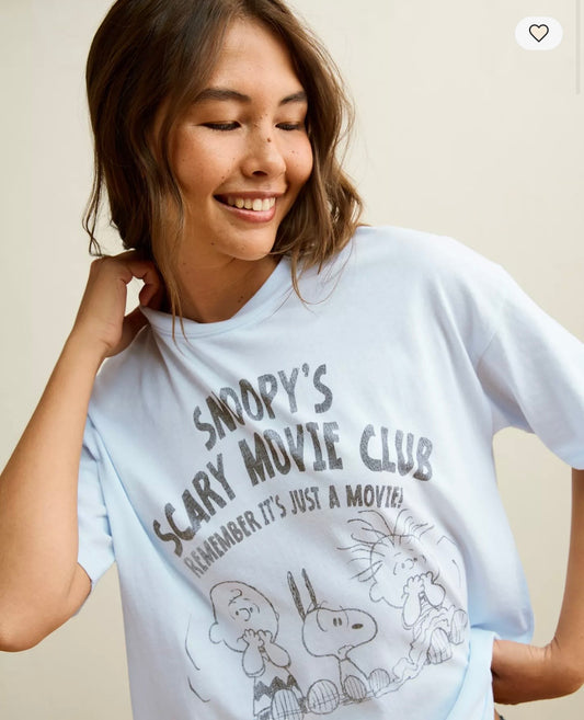 Oversized Peanuts Snoopy Halloween Graphic T-Shirt by American Eagle
