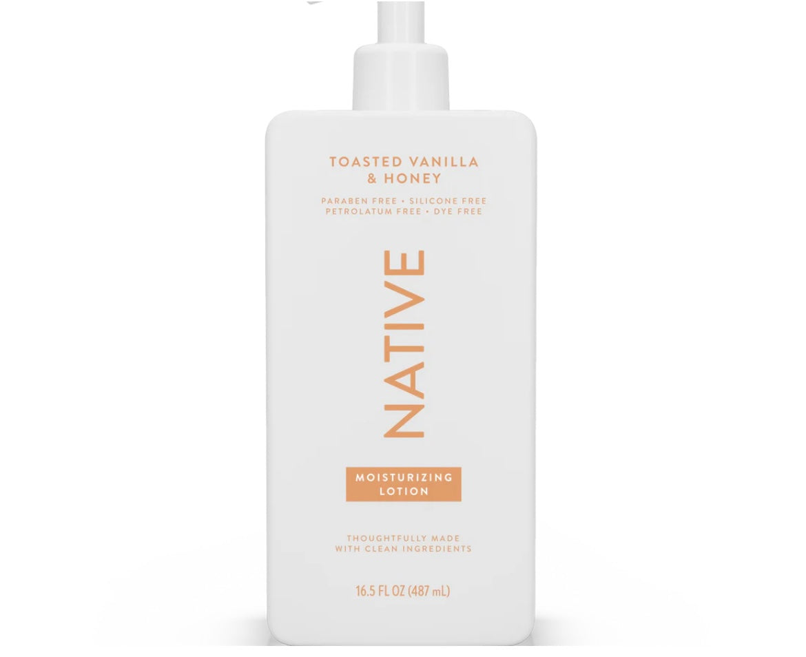 Toasted Vanilla & Honey Body Lotion by Native In Stock Now